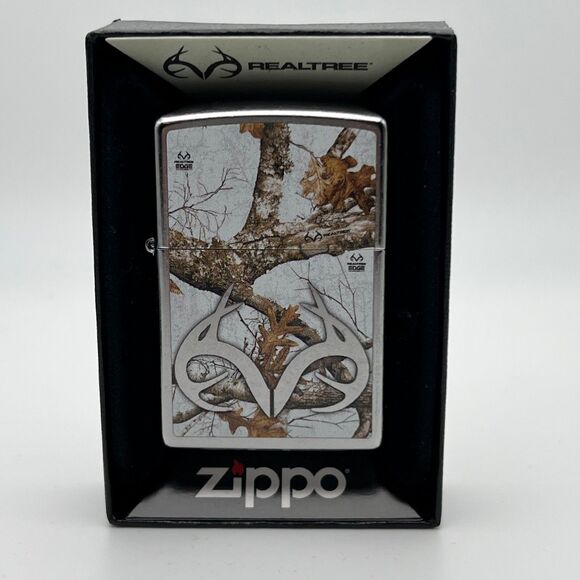 Real Tree Edge Colours Street Chrome Zippo Lighter (49818) Brand New In Box. - Picture 11 of 13